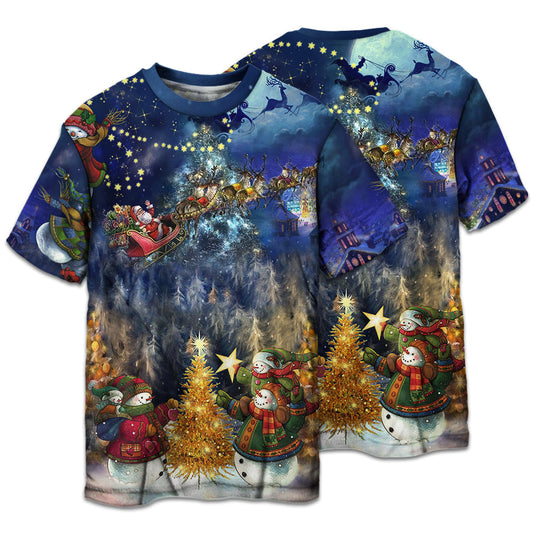Loving Family Christmas Short Sleeve Pajamas Set For Winter Nights And Thoughtful Gifting