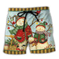 Christmas Snowman Beach Shorts For Holiday Cruises And Thoughtful Gift Giving