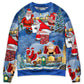 Christmas Rebellious Santa Fun Sweater For Seasonal Parties Cozy Gatherings And Thoughtful Holiday Gifts