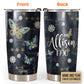 Butterfly Jewelry Jeans Personalized 20 Oz Tumbler For Coffee Travel And Daily Drinks