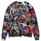 Viking Independence Day Warrior And Wolf Sweater For Historical Events Travel And Comfortable Everyday Wear