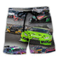 Car Racing Speed Style Beach Shorts For Vehicle Lover Vacation Wear