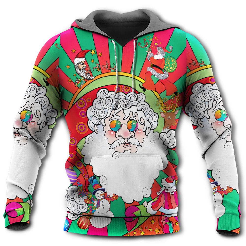 Hippie Fantasy Santa World Hoodie For Festive Days Casual Adventures And Thoughtful Seasonal Gifting