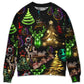 Christmas Neon Tree And Snowman Sweater For Seasonal Parties Cozy Gatherings And Thoughtful Holiday Gifts