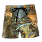 Viking Cat Beach Shorts For Weekend Travel And Travel Ready Comfort