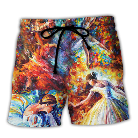 Colorful Ballet Beach Shorts For Poolside Relaxation And Versatile Outdoor Wear