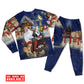 Together Through The Christmas Holidays Long Sleeve Pajamas Set For Christmas Sleepwear And Family Lounging