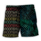 Tropical Leaf Broomball Beach Shorts For Warm Weather Outings And Travel Ready Comfort