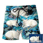 Cat Lover Various Style Personalized Photo Beach Shorts Artwork Detail For Comfortable Everyday Summer Wear