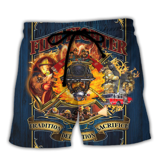 Firefighter Beach Shorts For Beach Days And Versatile Outdoor Wear