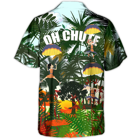 Parasailing Outdoor Passion Hawaiian Shirt For Coastal Travel, Casual Events, And Comfortable Summer Wear