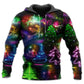 Neon Christmas Tree Snowman Hoodie For Festive Celebrations Seasonal Trips And Relaxed Winter Wear
