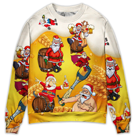 Christmas Santa Holiday Fun Sweater For Winter Celebrations Family Events And Relaxed Seasonal Styling