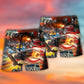 Hot Rod USA Flag Independence Day Beach Shorts For Coastal Adventures And Relaxed Summer Wear