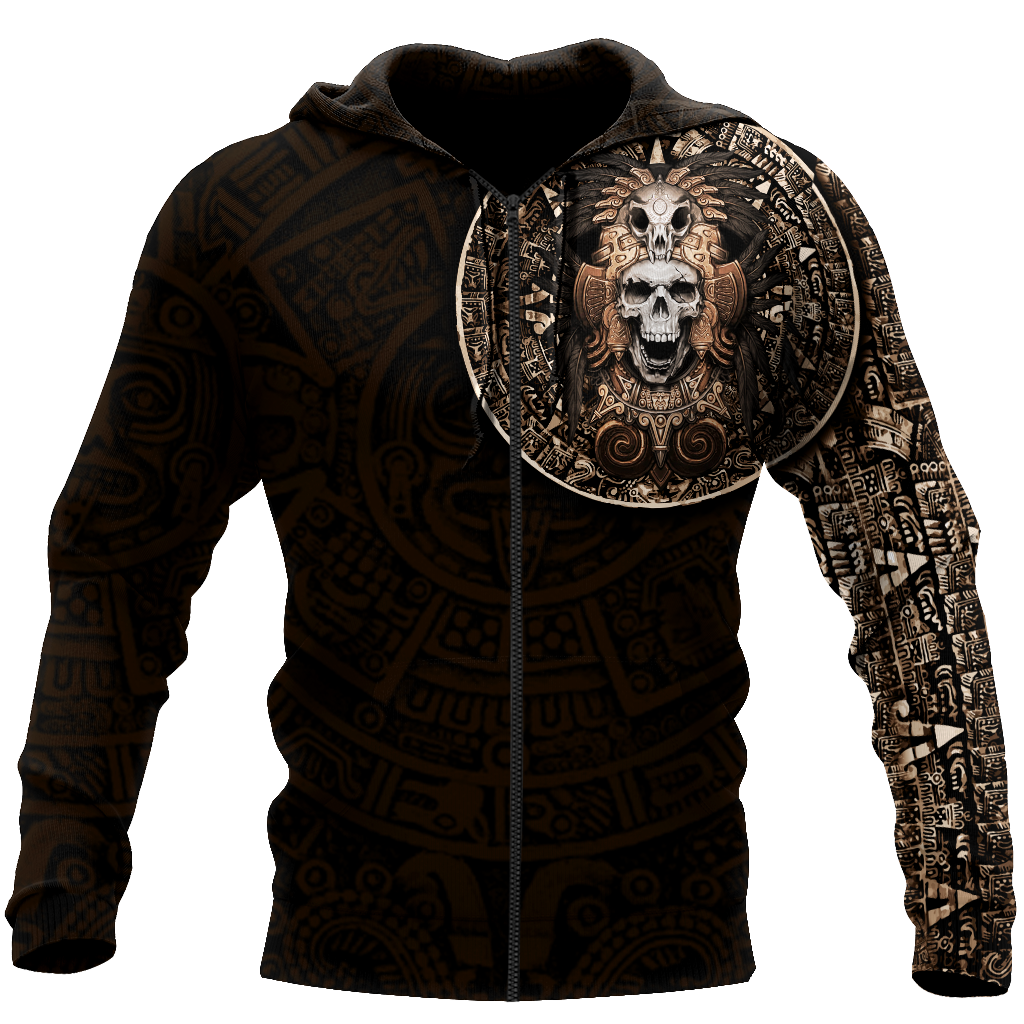 Mexican Aztec Warrior Hoodie For Artistic Heritage Style Seasonal Events And Everyday Comfort