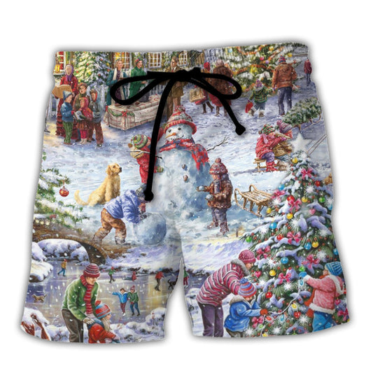 Christmas Holiday Santa Beach Shorts For Warm Weather Outings And Comfortable Daily Use