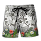 Siamese Cat Lovely Tropical Style Beach Shorts For Coastal Summer Adventures