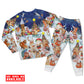 Happy Animals Christmas Long Sleeve Pajamas Set For Winter Nights And Thoughtful Gifting