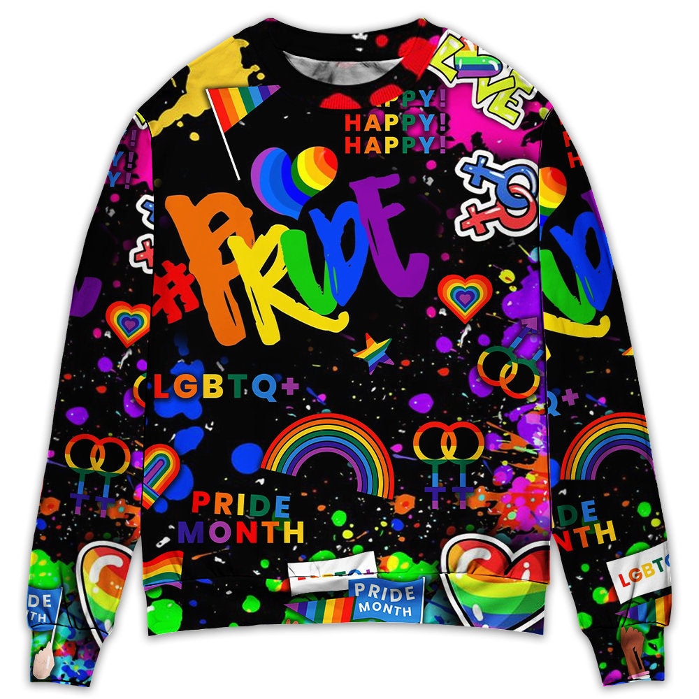 Rainbow Pride Celebration Sweater For Festivals Holidays And Expressive Everyday Comfort