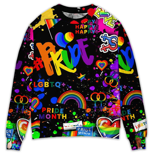 Rainbow Pride Celebration Sweater For Festivals Holidays And Expressive Everyday Comfort