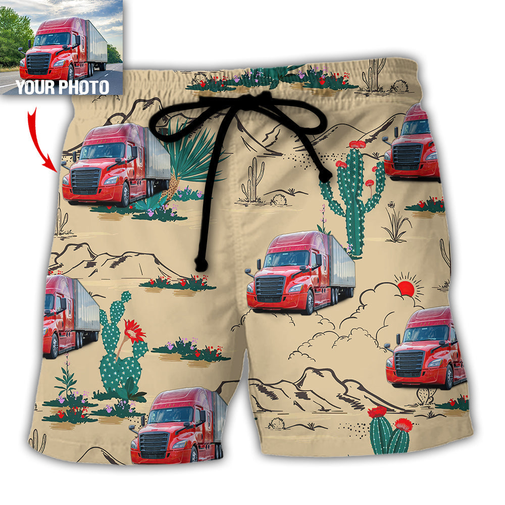 Desert Truck Beach Shorts For Casual Day Trips And Versatile Outdoor Wear