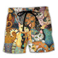 Cat Beach Shorts For Resort Getaways And Easy Warm Weather Wear