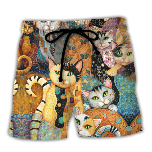 Cat Beach Shorts For Resort Getaways And Easy Warm Weather Wear