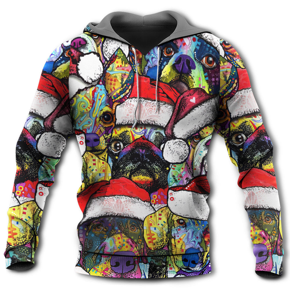 Colorful Christmas Dog Love Hoodie For Festive Family Moments Winter Wear And Holiday Gift Ideas