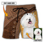 Dog Paw Various Leather Style Personalized Photo Beach Shorts For Coastal Adventures And Relaxed Summer Wear