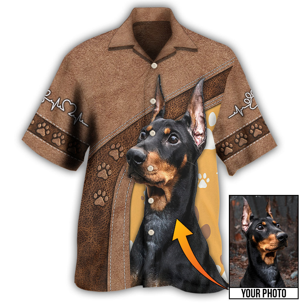 Sweet Dog Personalized Photo Hawaiian Shirt Design View For Coastal Travel