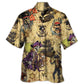 Dark Skull Scary Nautical Pirate Fantasy Hawaiian Shirt Pattern View For Relaxed Warm Weather Outfits