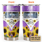 Hippie Van Purple With Sunflower Personalized 20 Oz Tumbler For Coffee Travel And Daily Drinks