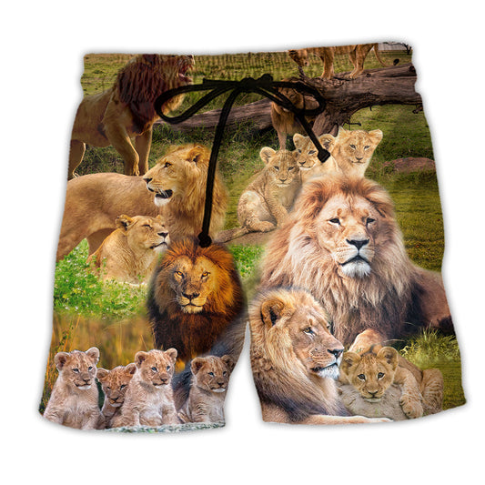 Lion Never Roars After A Kill Quote Beach Shorts For Relaxed Warm Weather Wear