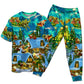 Magical Christmas Night Short Sleeve Pajamas Set For Christmas Sleepwear And Family Lounging