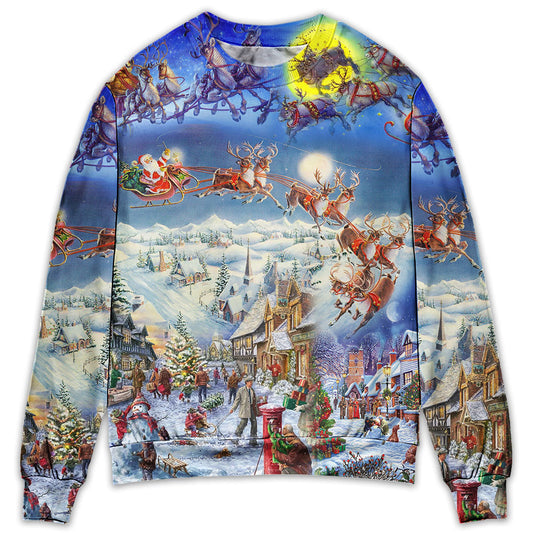 Christmas Playful Santa Holiday Sweater For Winter Celebrations Family Events And Relaxed Seasonal Styling