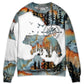 Camping Into The Forest Adventure Sweater For Distinctive Style Travel Adventures And Creative Gifts