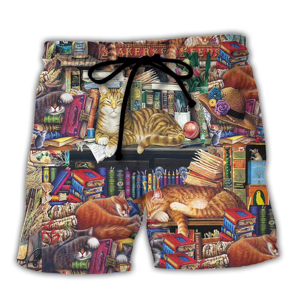 Book Cat Beach Shorts For Island Getaways And Comfortable Daily Use