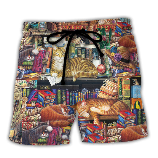 Book Cat Beach Shorts For Island Getaways And Comfortable Daily Use