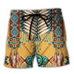 Native American Heritage Pattern Beach Shorts For Warm Weather Holiday Style