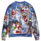 Santa And Snowman Happy Holiday Sweater For Winter Parties Seasonal Adventures And Relaxed Everyday Styling