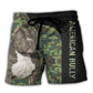 American Bully Dog Lover Camo Beach Shorts For Warm Weather Holiday Style