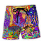 Hippie Colorful Beach Shorts For Casual Day Trips And Easy Warm Weather Wear