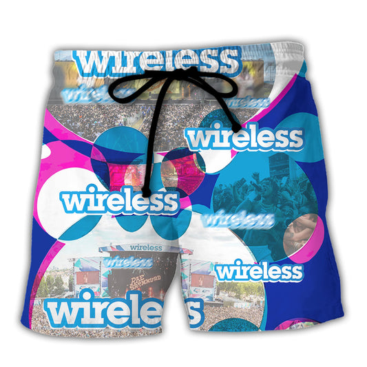 Music Festival Beat Drop Theme Beach Shorts For Resort Trips And Weekend Wear