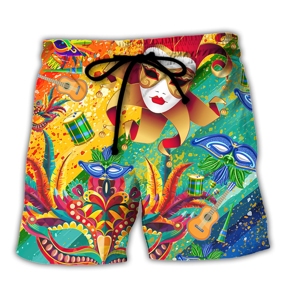 Carnival Happy Carnival Celebration Beach Shorts For Coastal Adventures And Resort Days