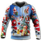 Christmas Santa Night Arrival Hoodie For Holiday Gatherings Winter Travel And Seasonal Gifting