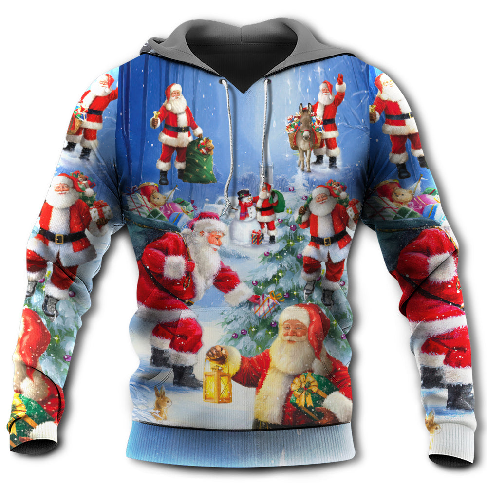 Christmas Santa Night Arrival Hoodie For Holiday Gatherings Winter Travel And Seasonal Gifting