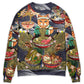 Cat Eating Ramen Sweater For Outdoor Activities Weekend Trips And Relaxed Everyday Outfits
