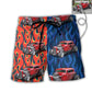 Hot Rod Lover Various Style Personalized Photo Beach Shorts For Summer Vacation And Coastal Travel