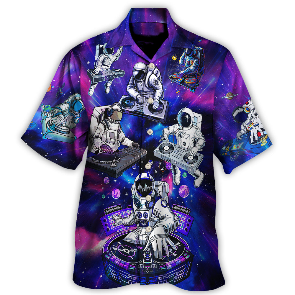 Galaxy DJ Stage Hawaiian Shirt Tropical Styling View For Thoughtful Gifting