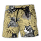 Cat Warrior Strength Art Beach Shorts For Sunny Getaways And Gifting